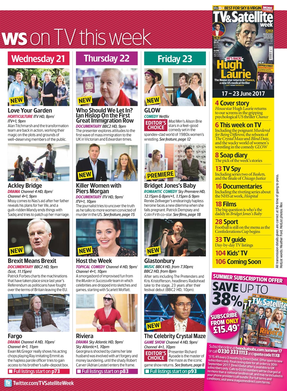 TV & Satellite Week Preview Pages