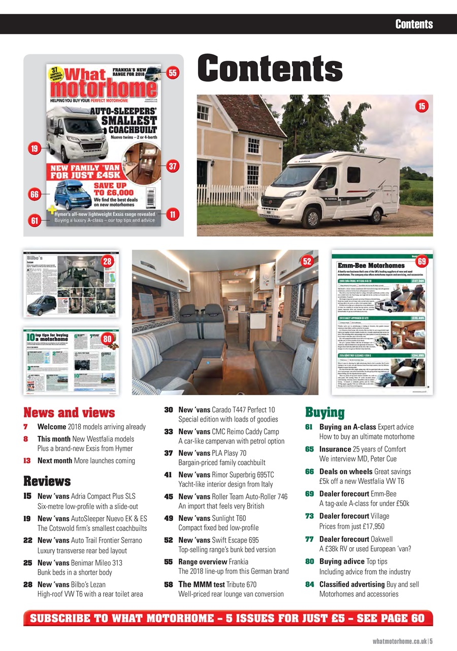 What Motorhome magazine Preview Pages