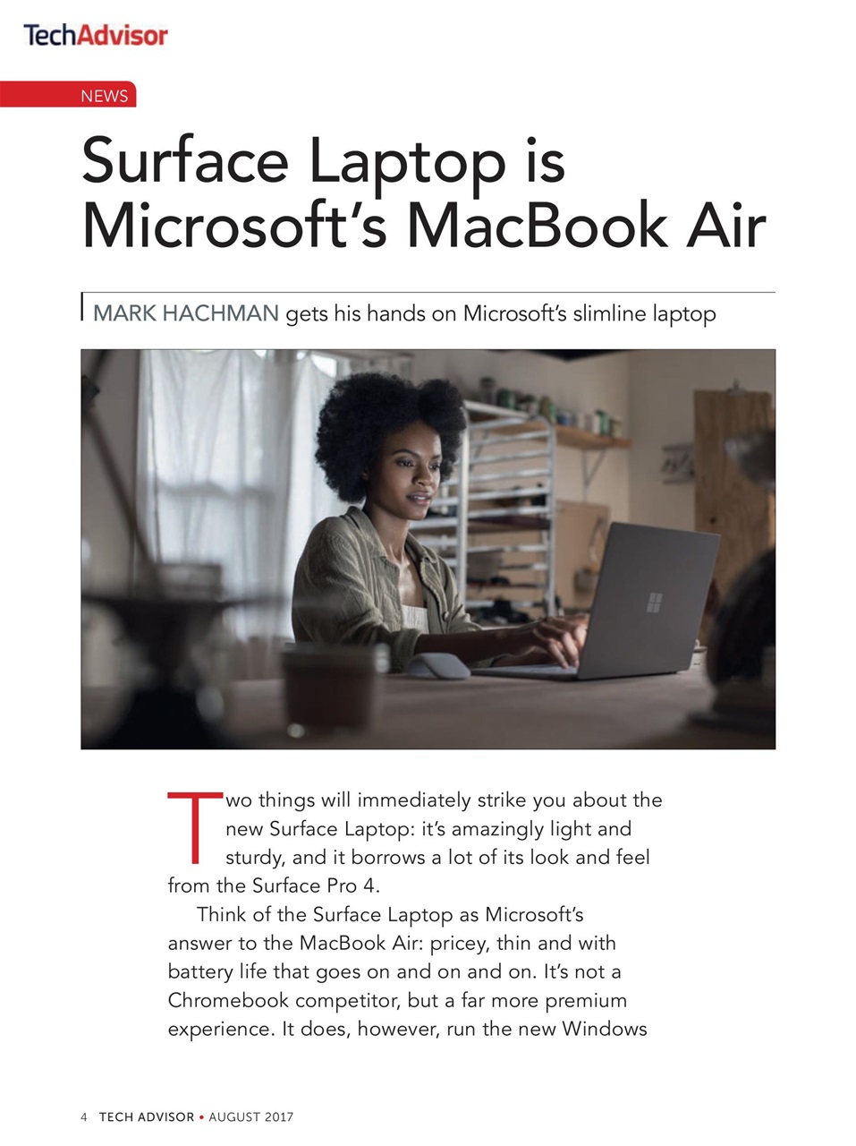 Tech Advisor Preview Pages