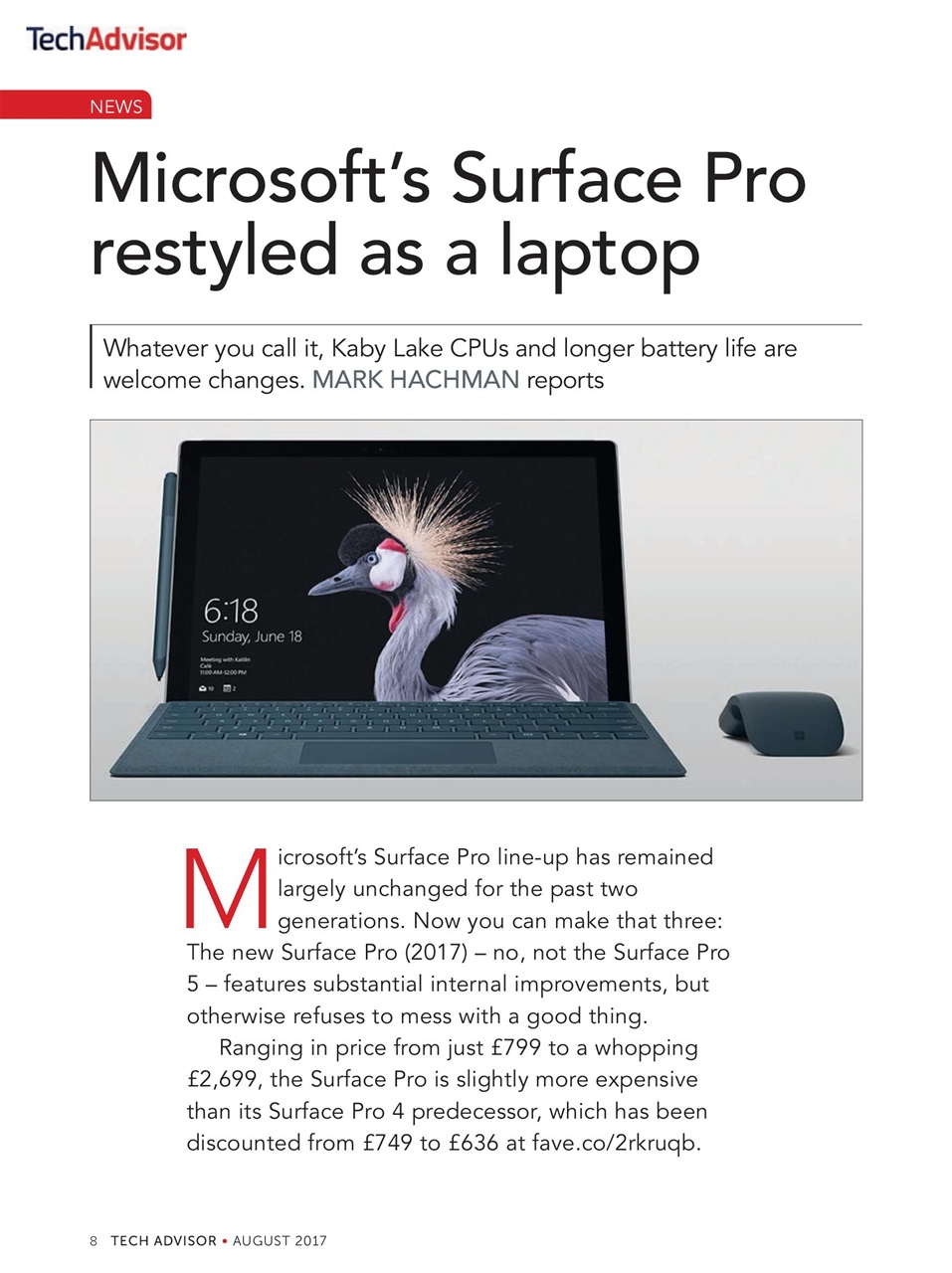 Tech Advisor Preview Pages