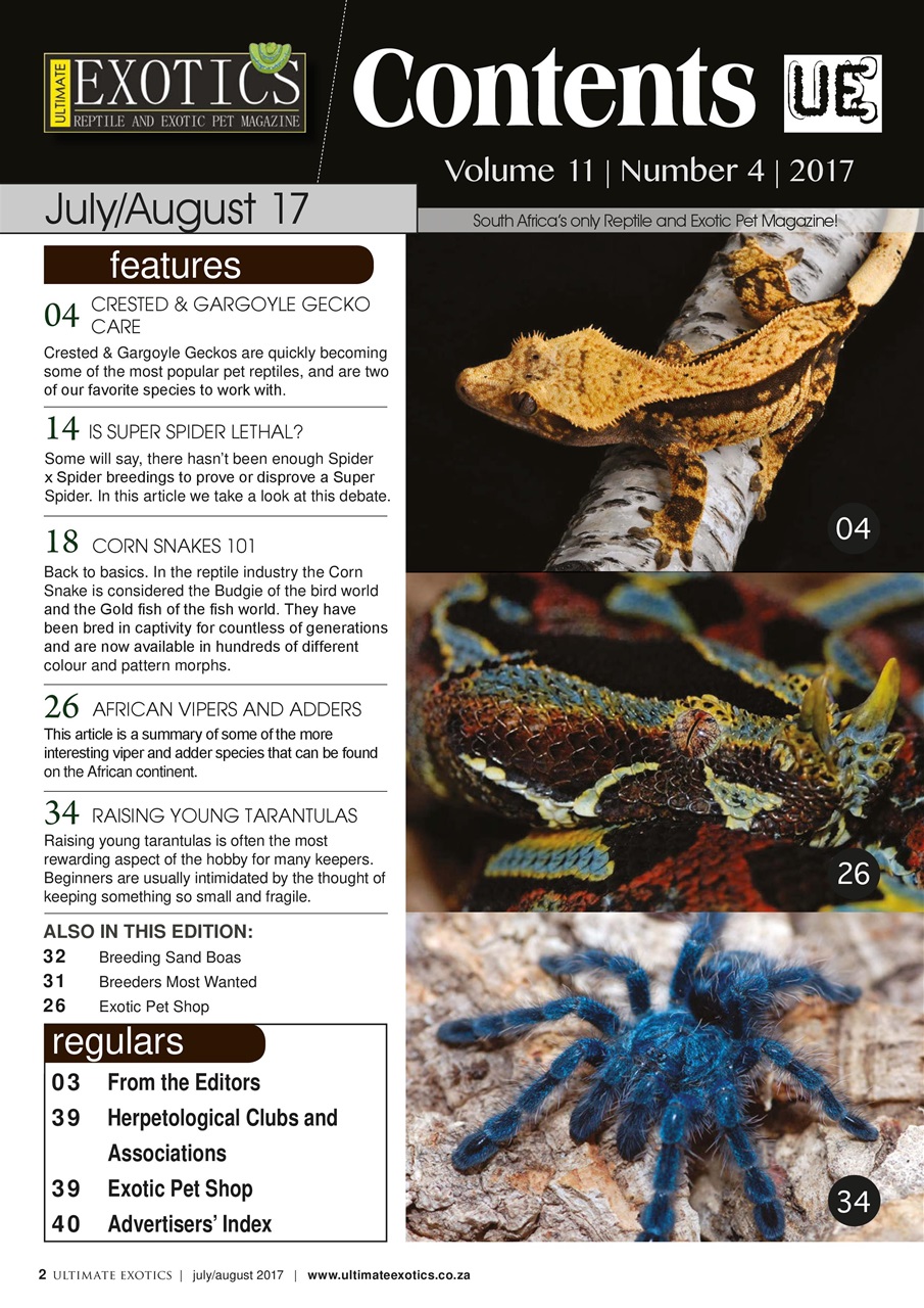 Ultimate Exotics Preview Pages