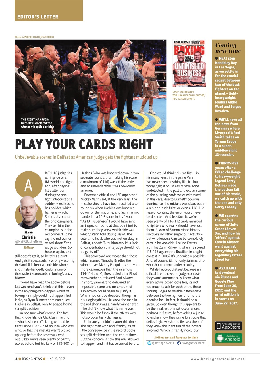 Boxing News Preview Pages