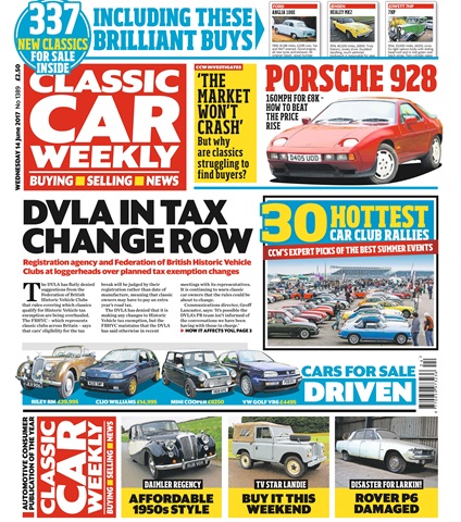 Classic Car Weekly issue 14th June 2017
