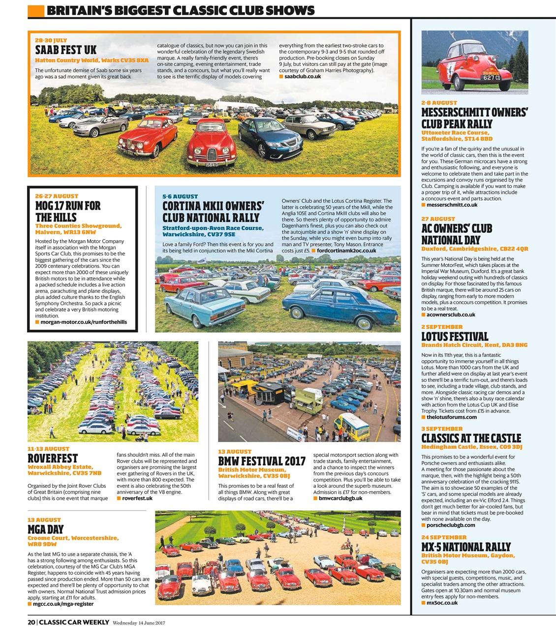 Classic Car Weekly Preview Pages