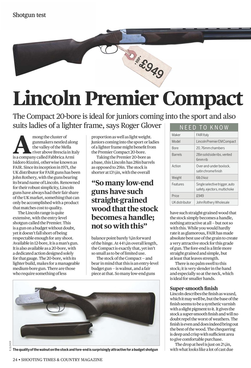 Shooting Times & Country Preview Pages