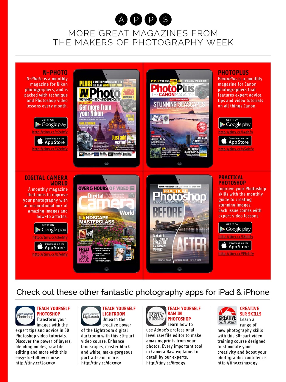 Photography Week Preview Pages