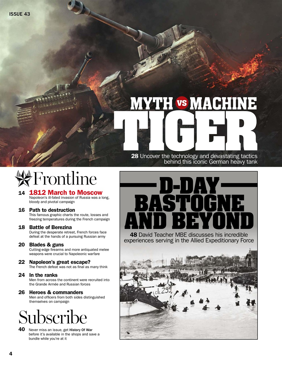 History of War Preview Pages