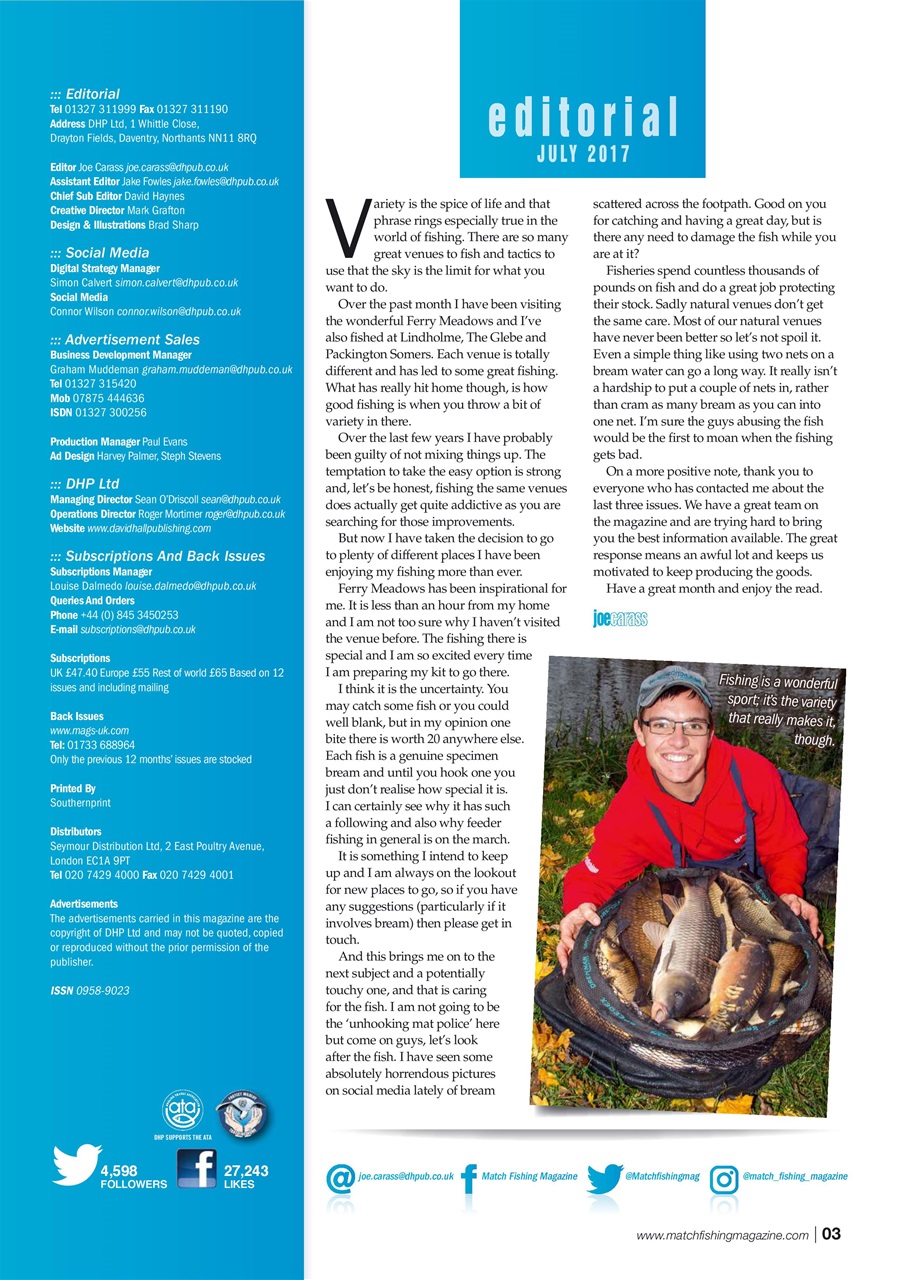 Match Fishing Preview Pages