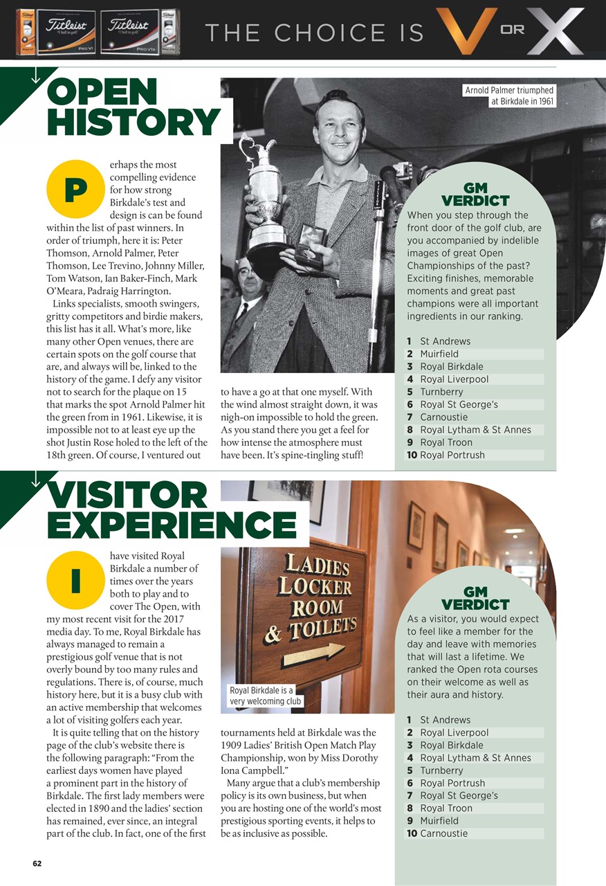 Golf Monthly Preview Pages