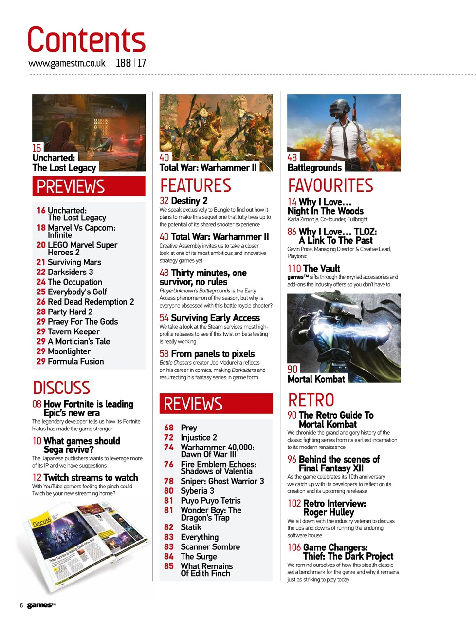 games (TM) Preview Pages