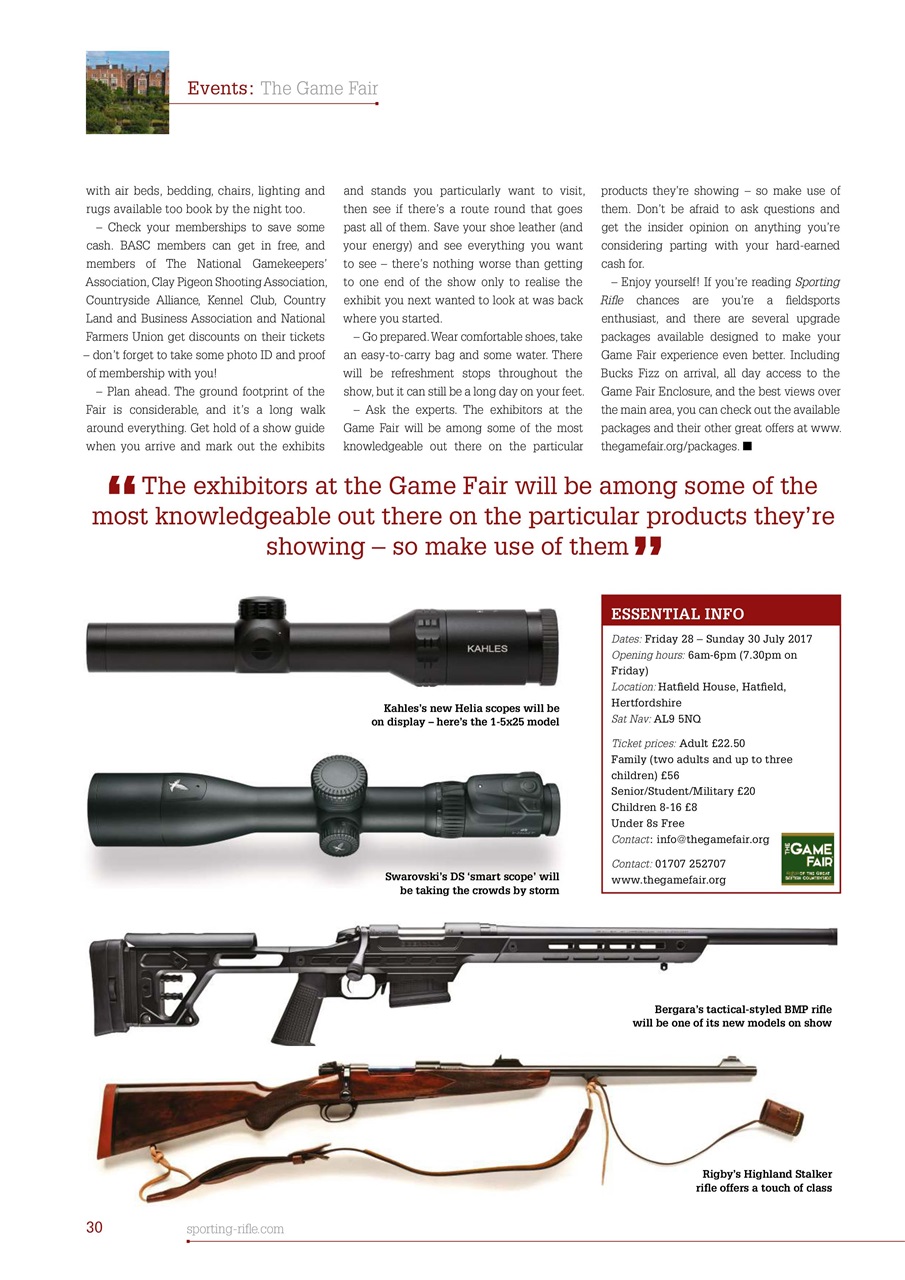 Sporting Rifle Preview Pages