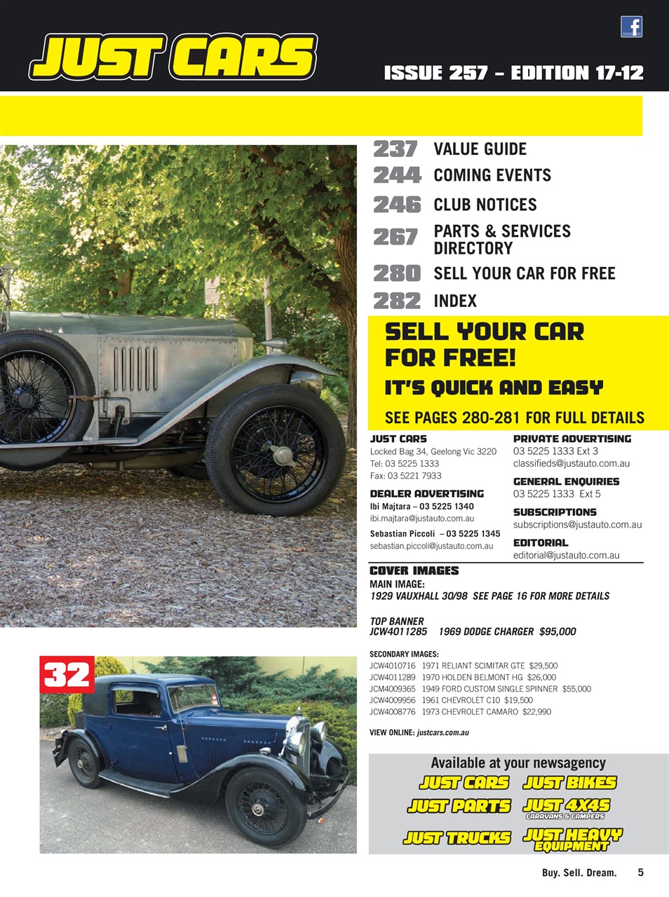 JUST CARS Preview Pages