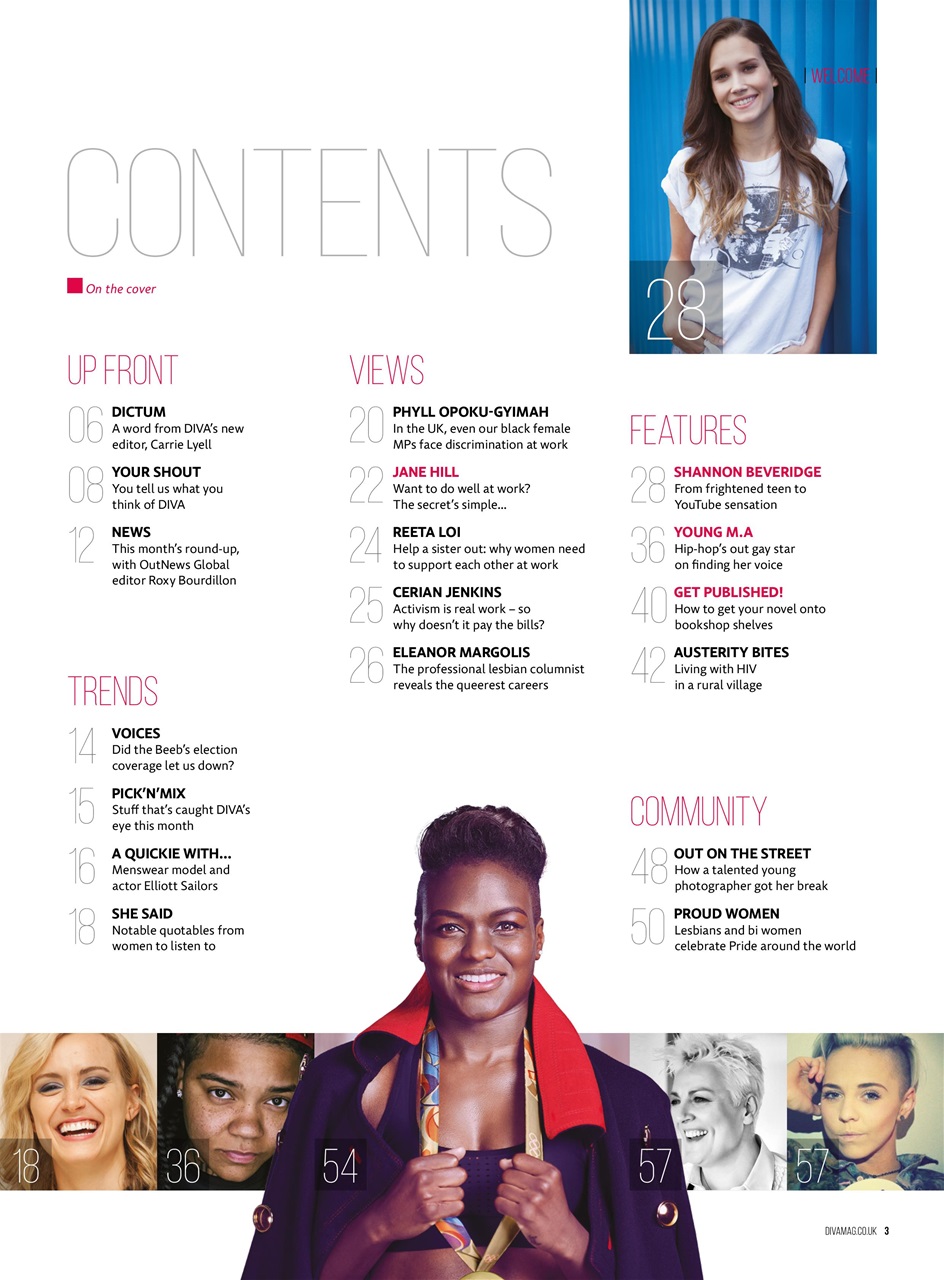 DIVA Magazine Preview Pages