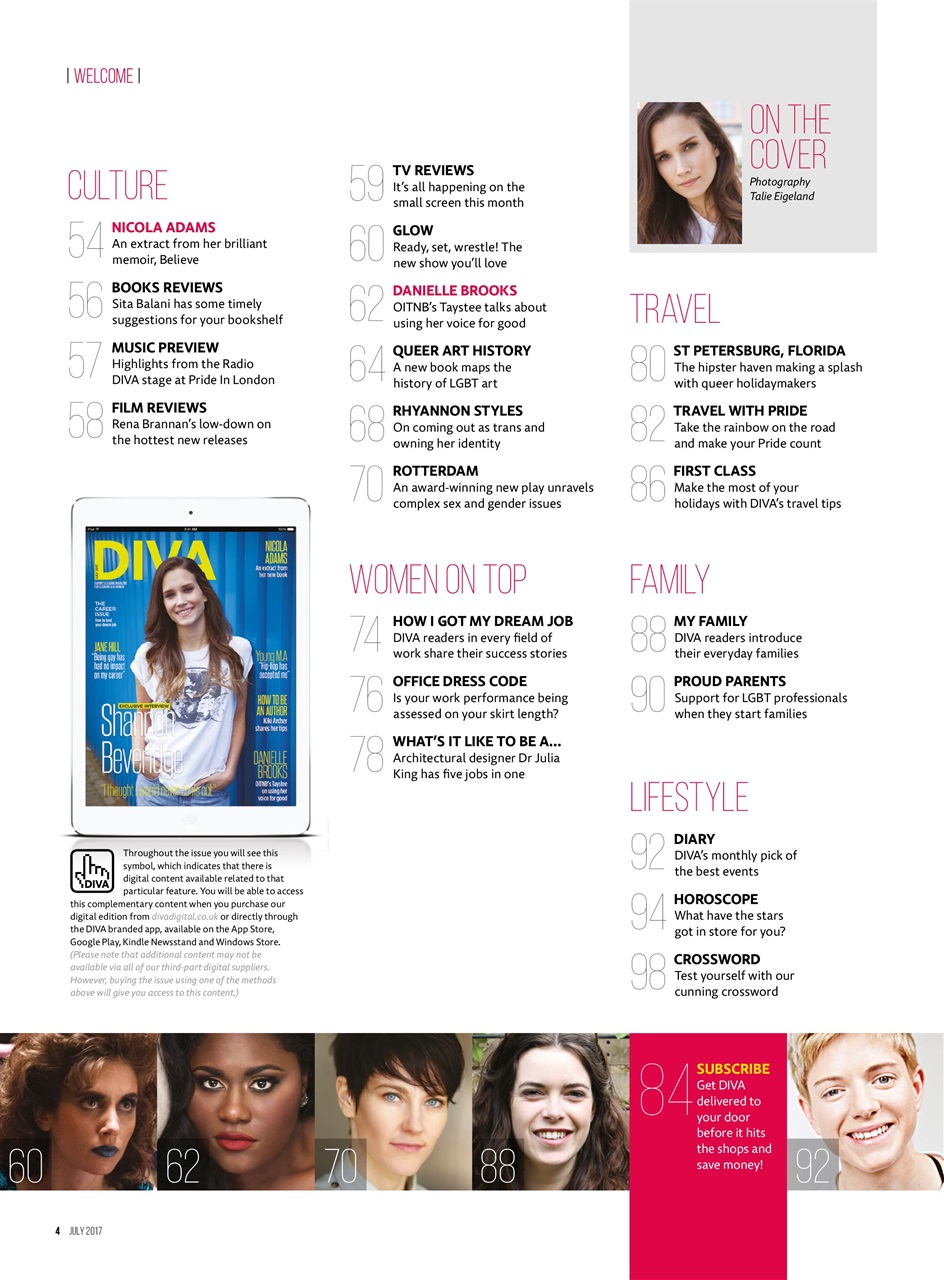 DIVA Magazine Preview Pages