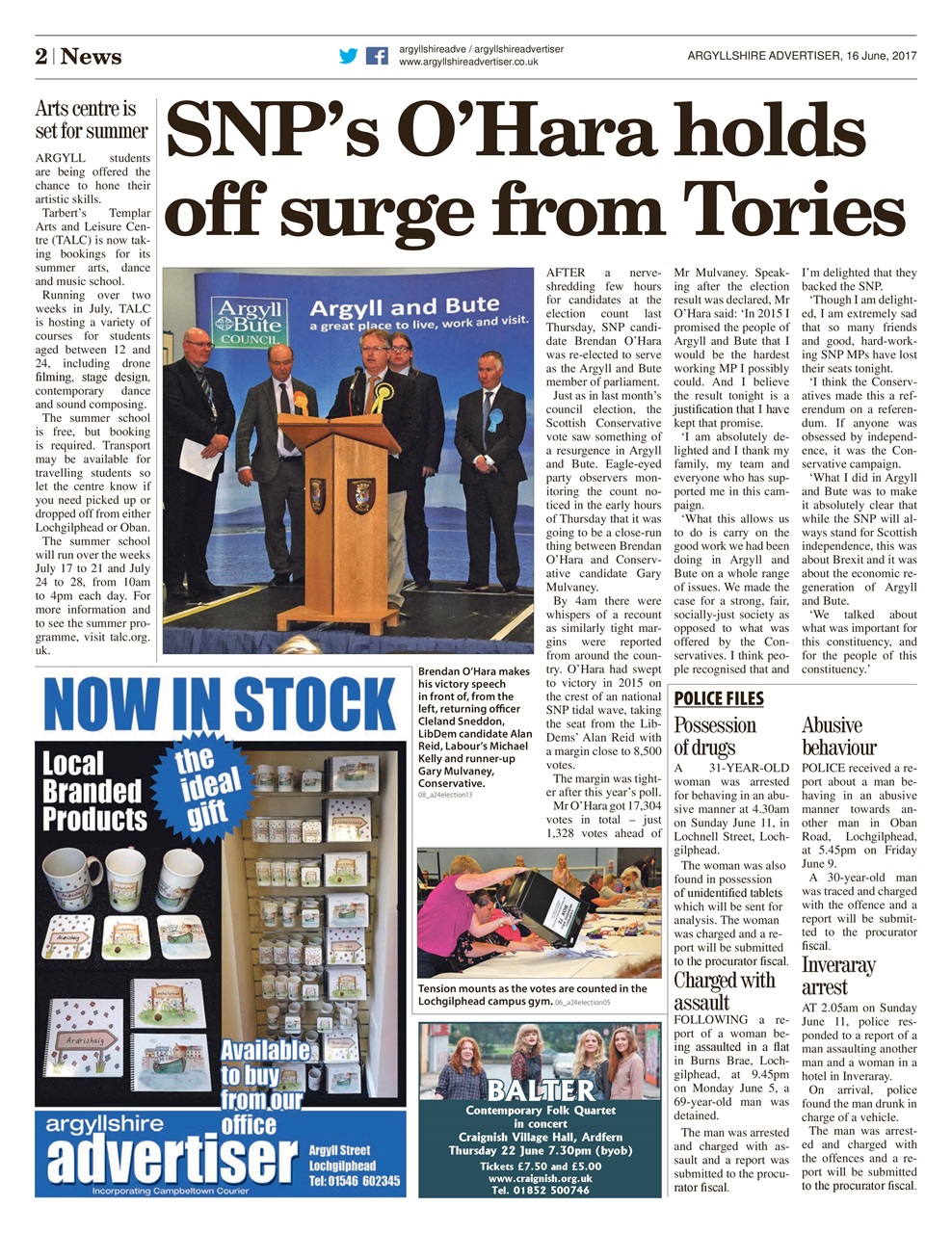 Argyllshire Advertiser Preview Pages