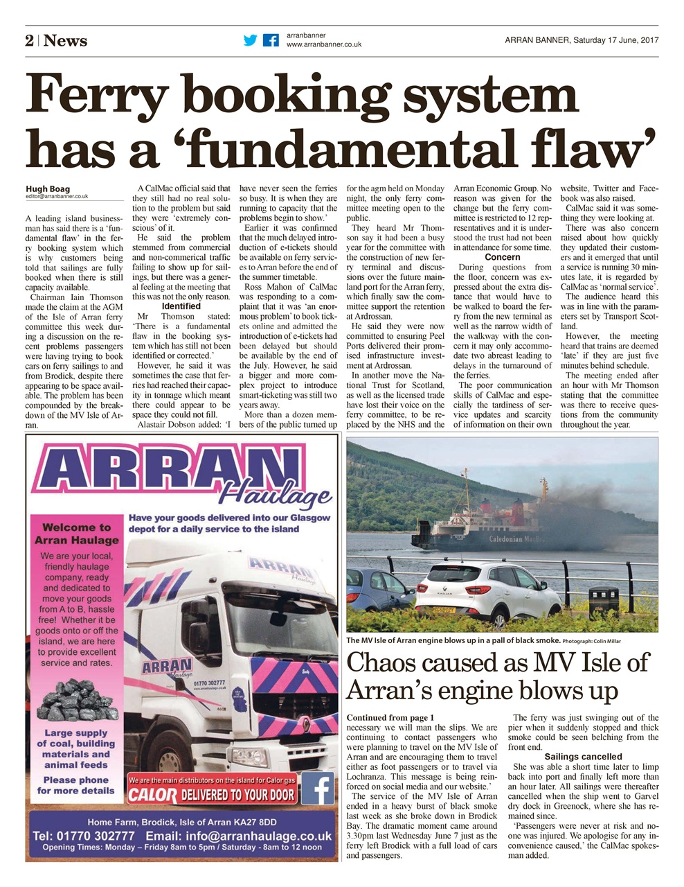 Arran Banner Preview Pages