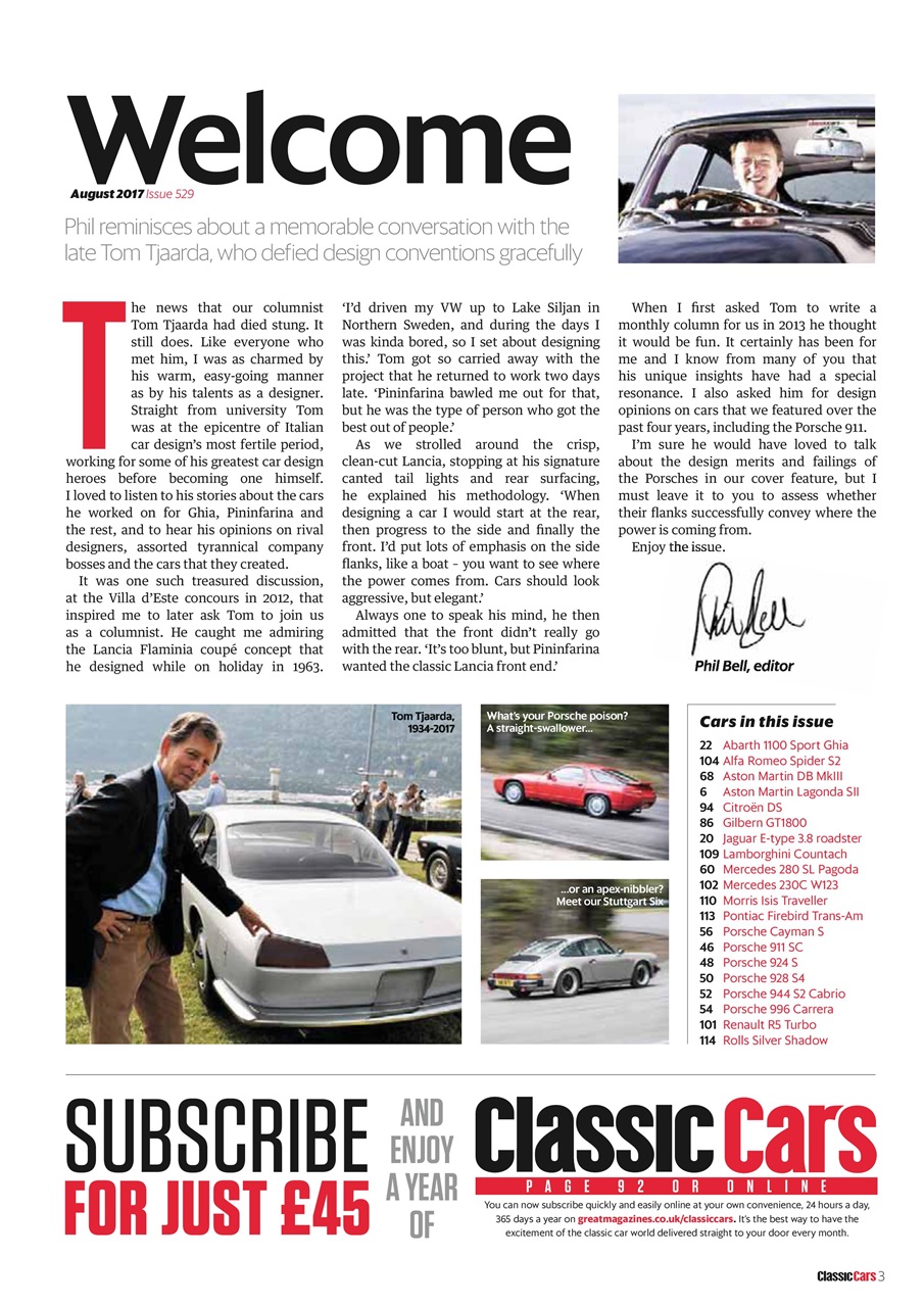 Classic Cars Preview Pages