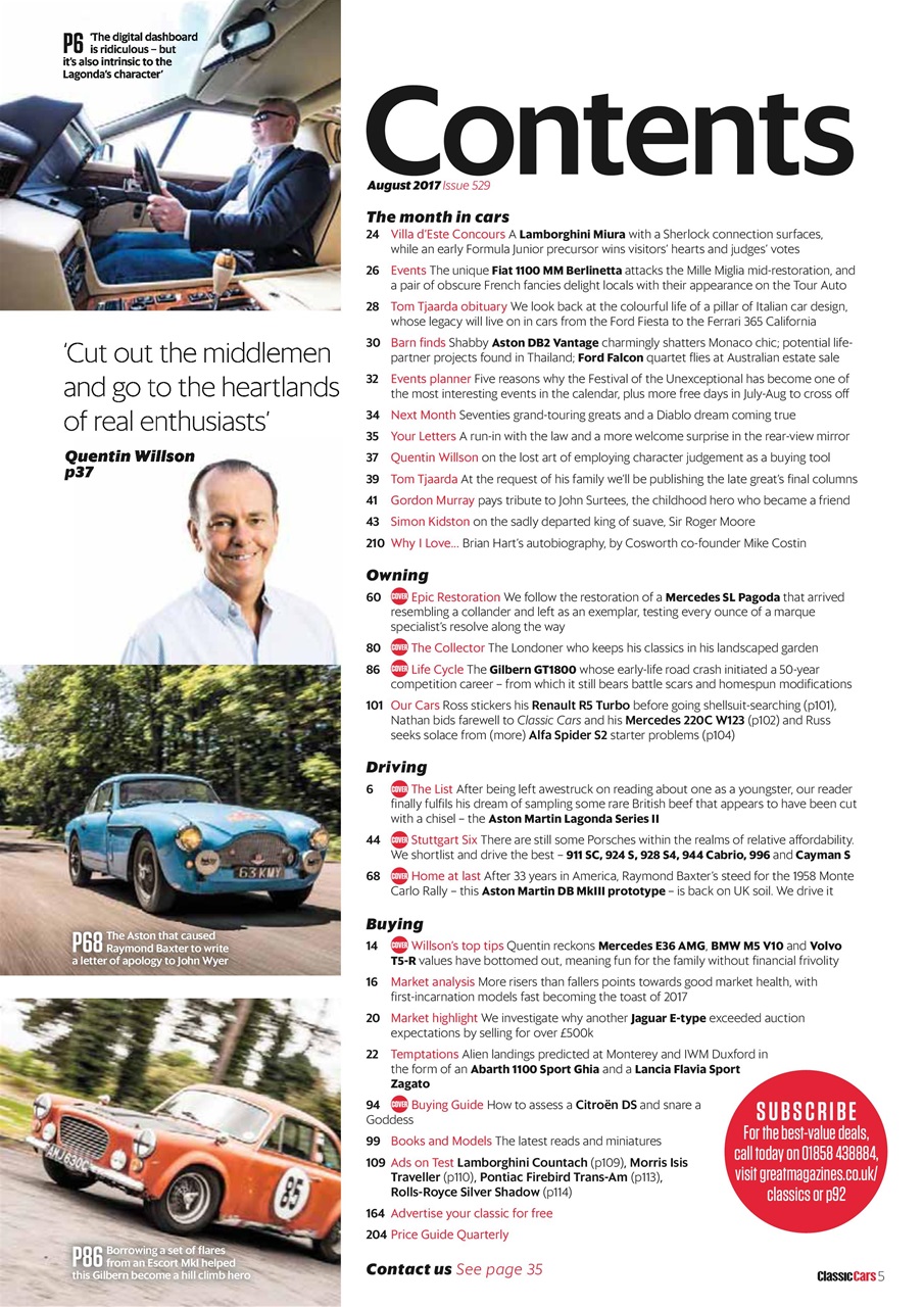 Classic Cars Preview Pages