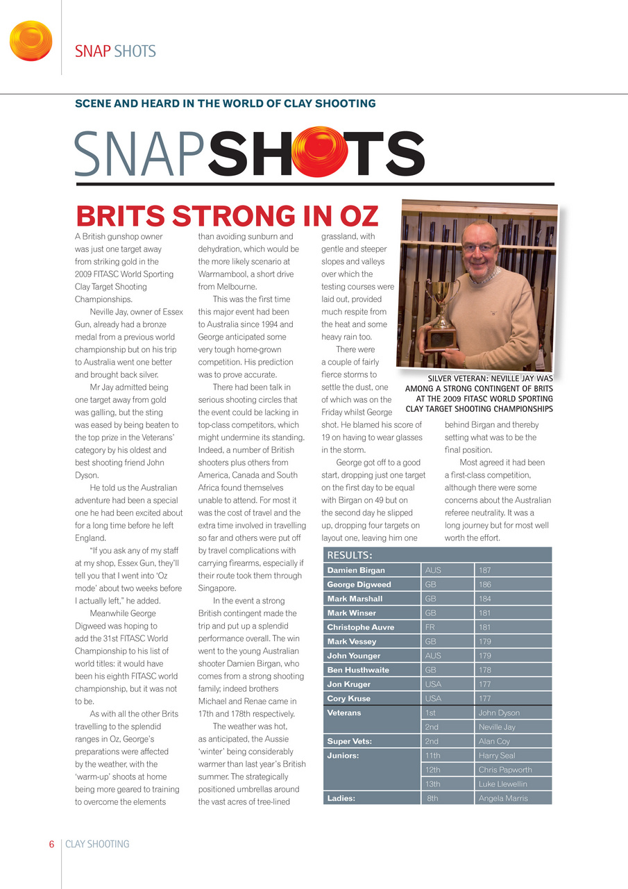 Clay Shooting Preview Pages