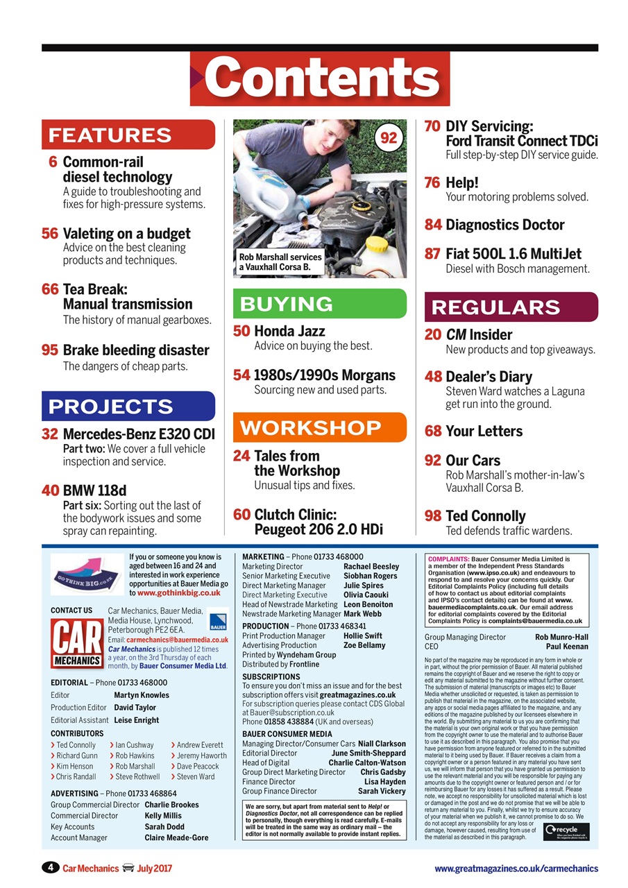 Car Mechanics Preview Pages