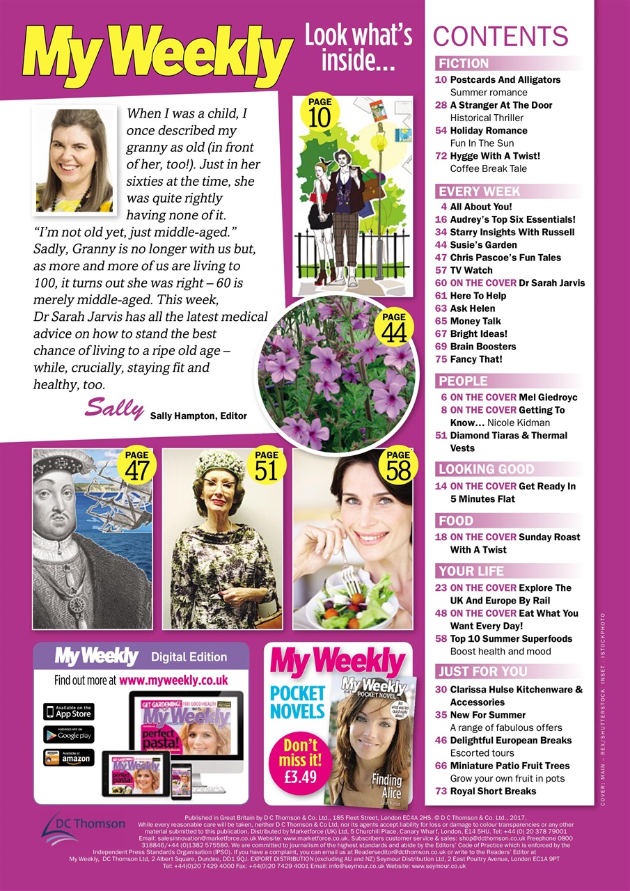 My Weekly Preview Pages