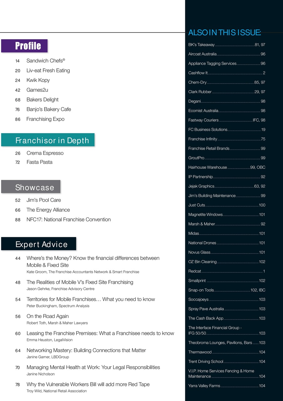 Business Franchise Australia&NZ Preview Pages