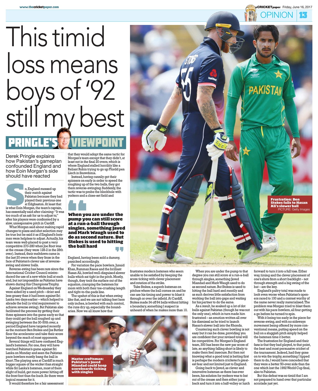 The Cricket Paper Preview Pages