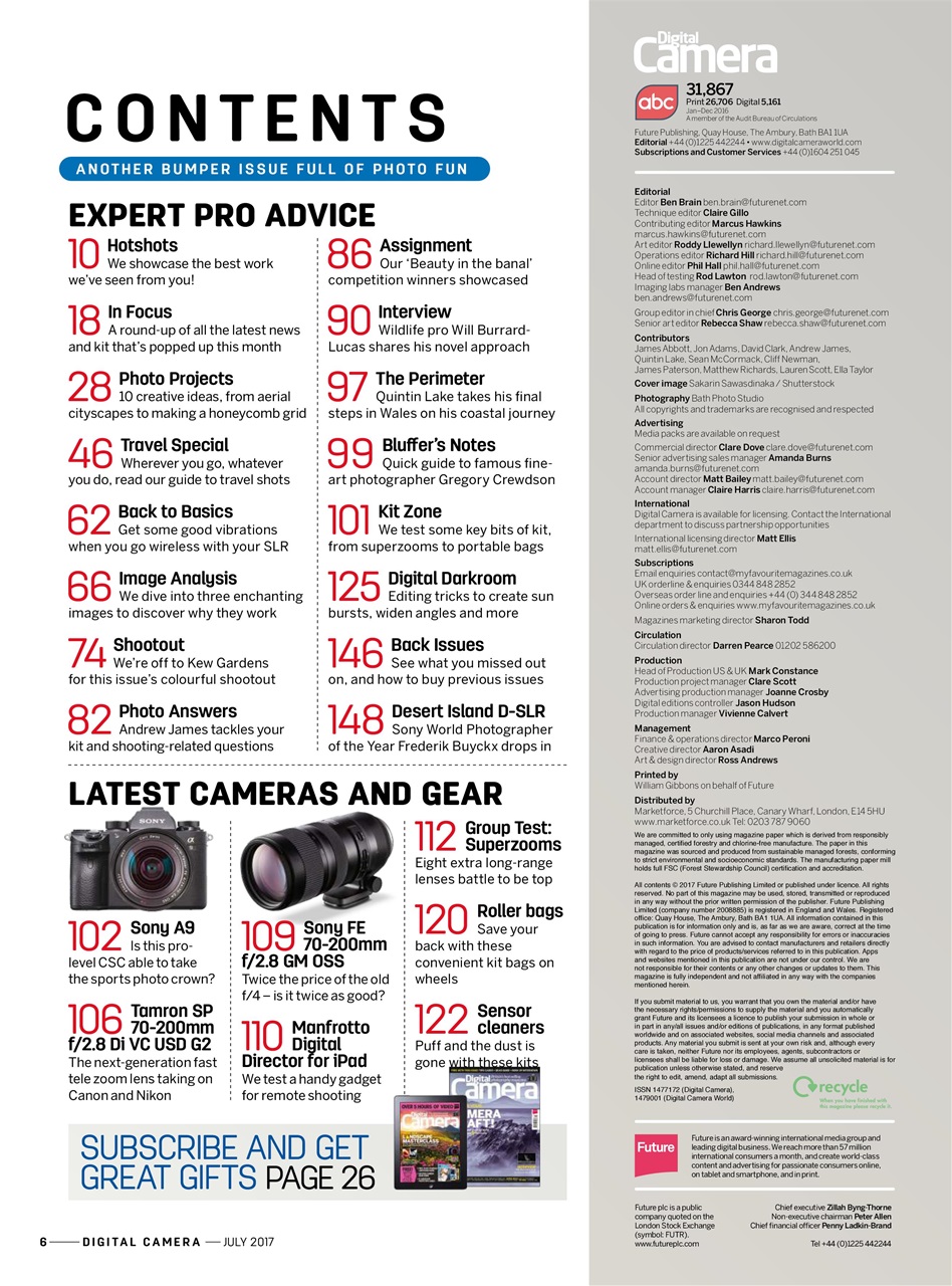 Digital Camera Magazine Preview Pages