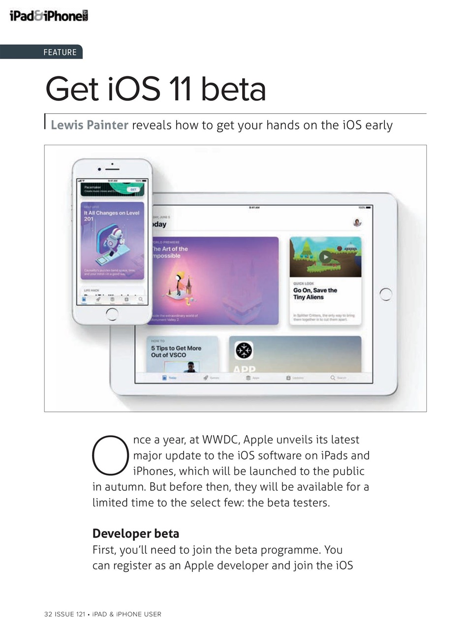 iPad and iPhone User Preview Pages