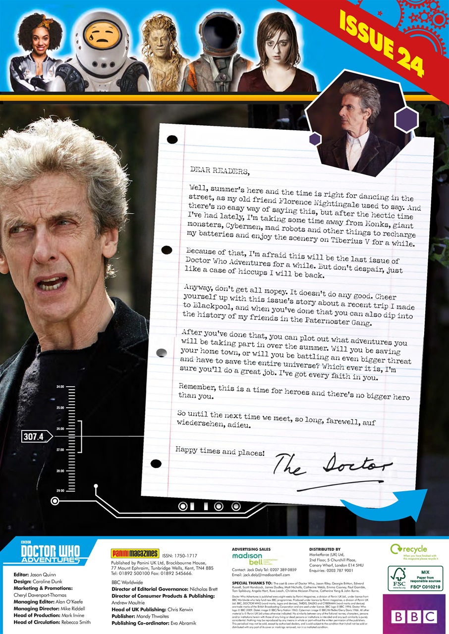 Doctor Who Adventures Magazine Preview Pages
