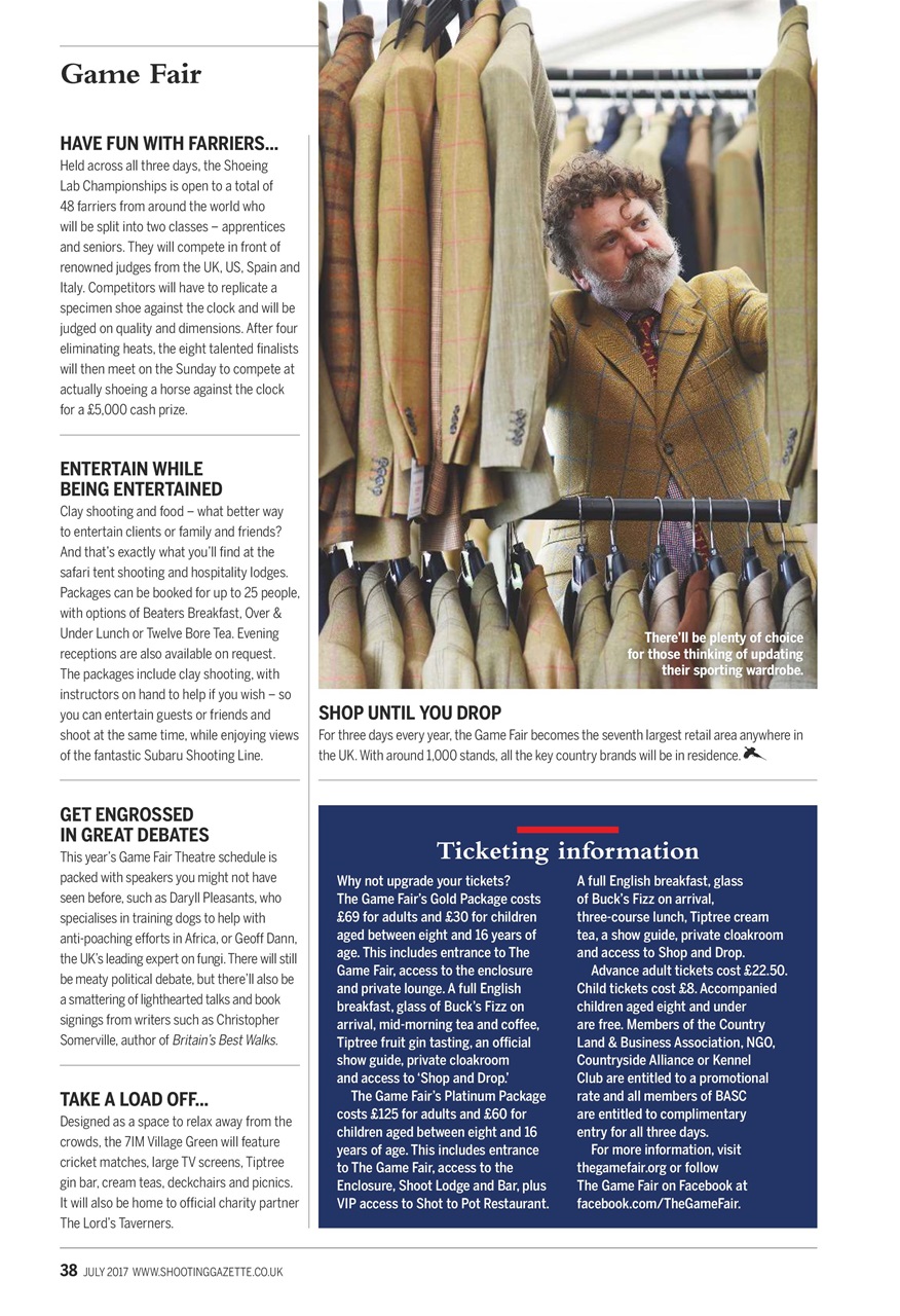 Shooting Gazette Preview Pages