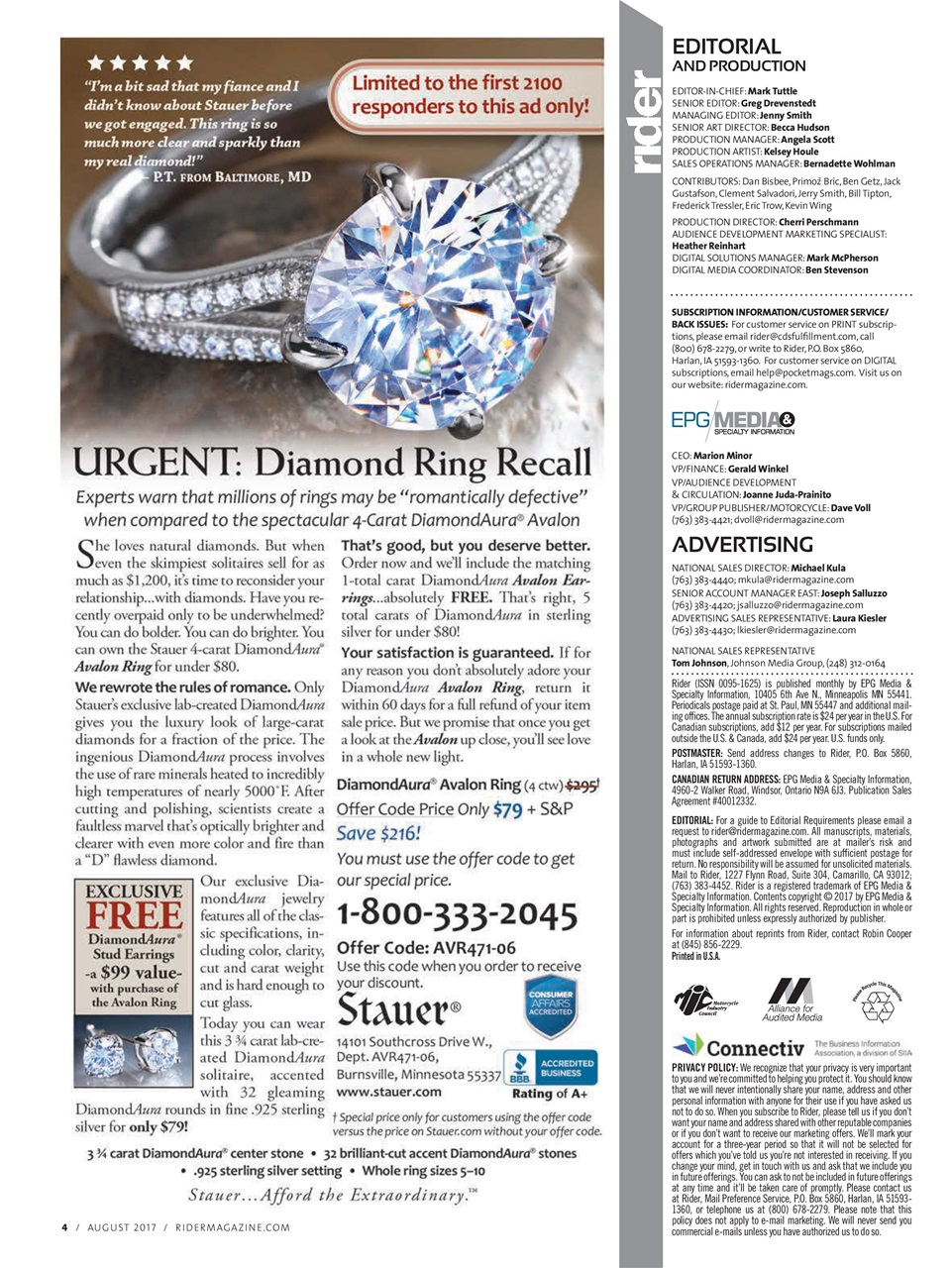 Rider Magazine Preview Pages