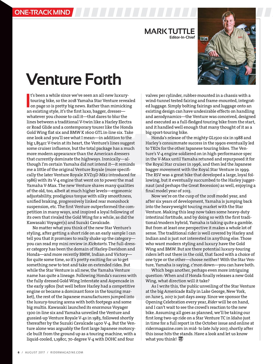 Rider Magazine Preview Pages