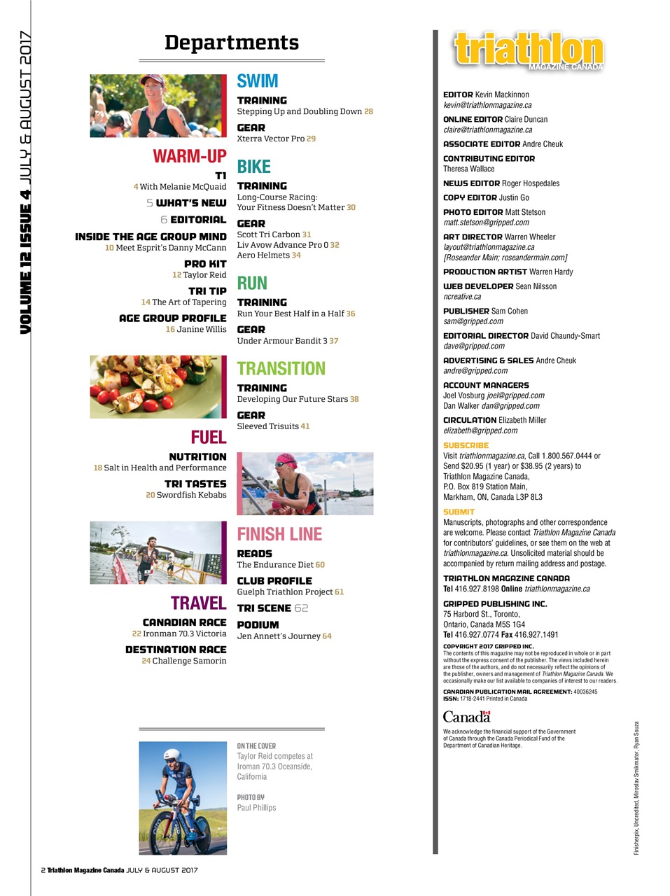 Triathlon Magazine Canada Preview Pages