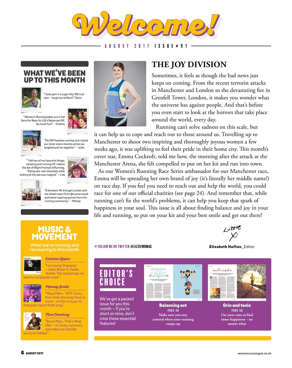 Women’s Running Preview Pages
