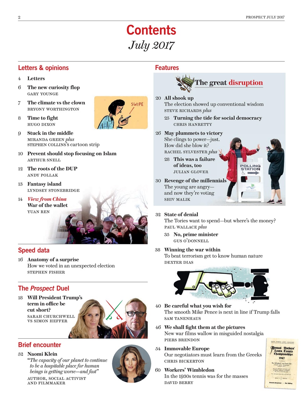 Prospect Magazine Preview Pages