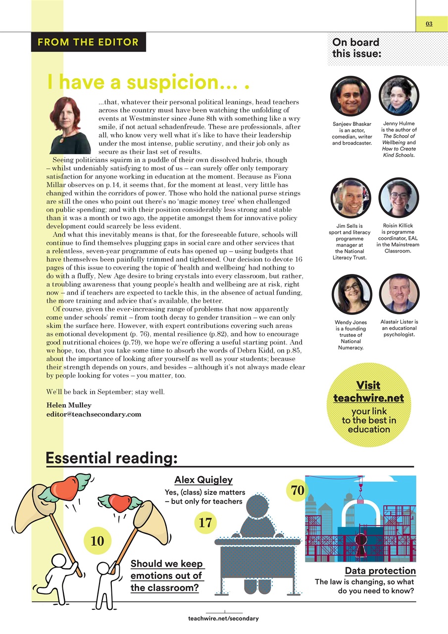 Teach Secondary Preview Pages