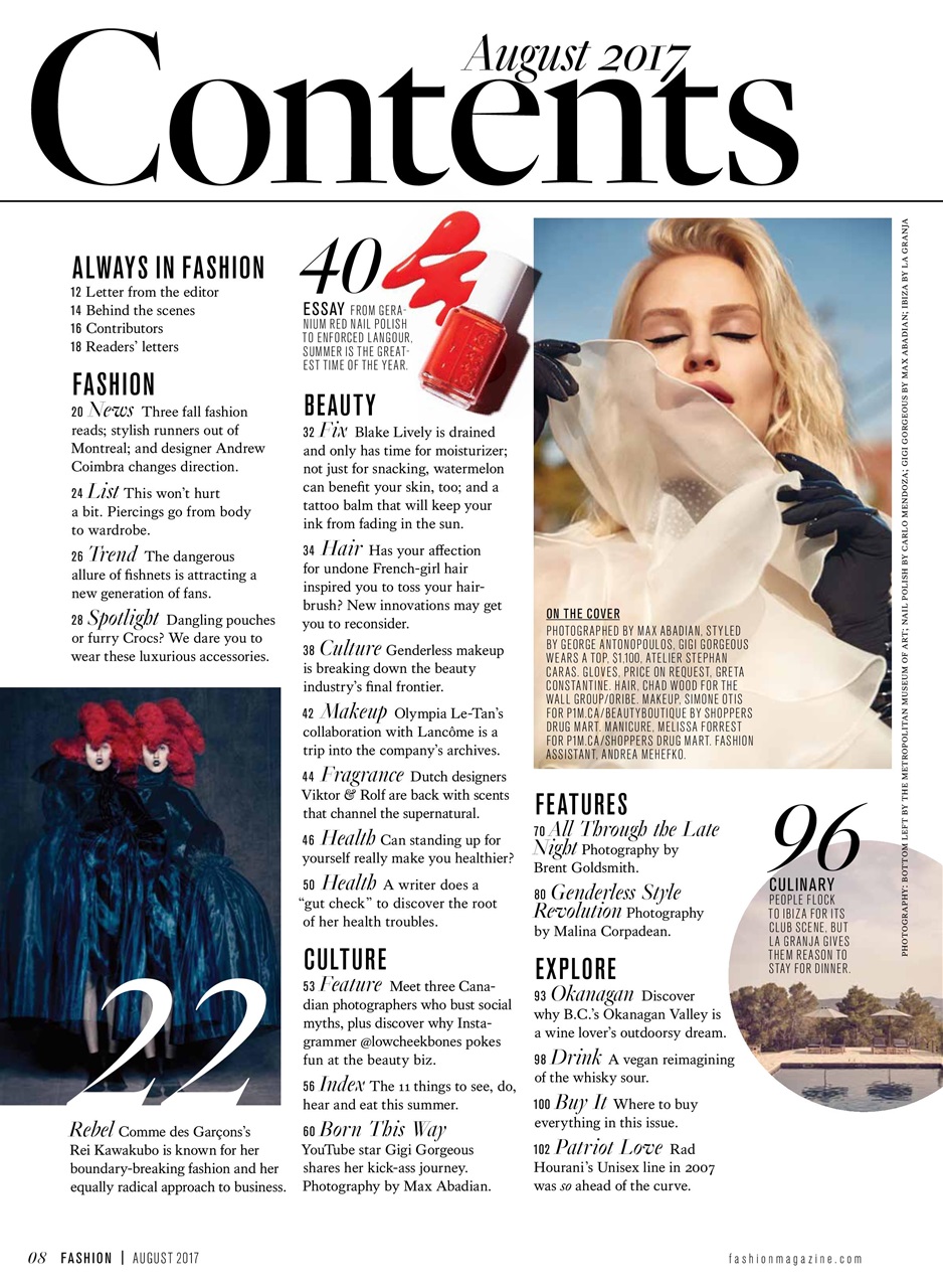 Fashion Magazine Preview Pages