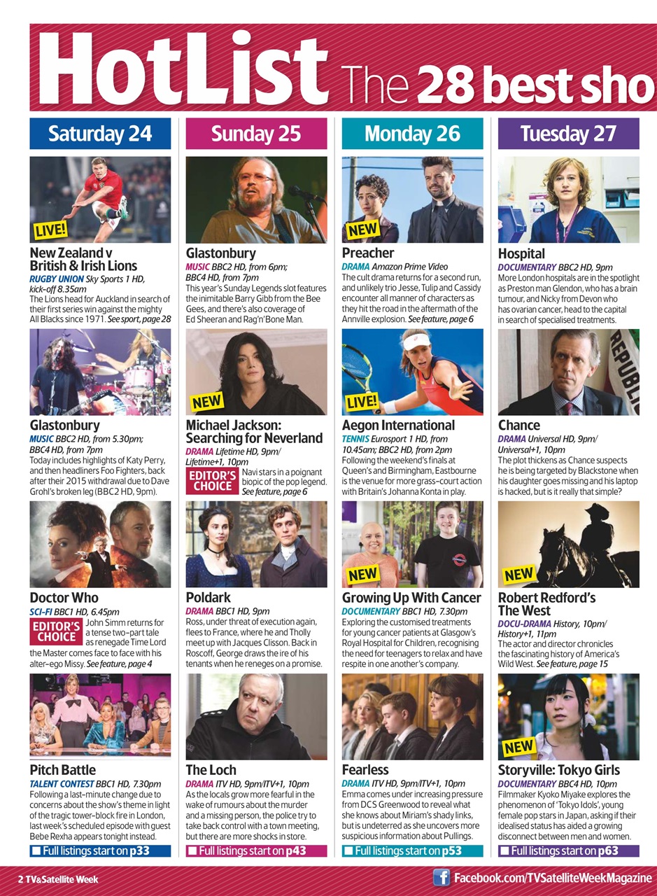 TV & Satellite Week Preview Pages