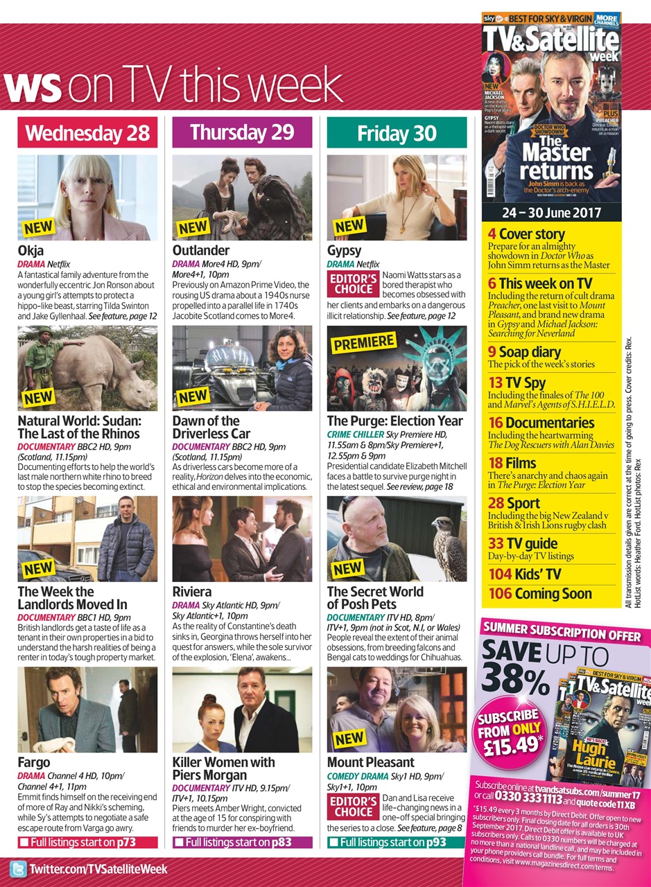 TV & Satellite Week Preview Pages