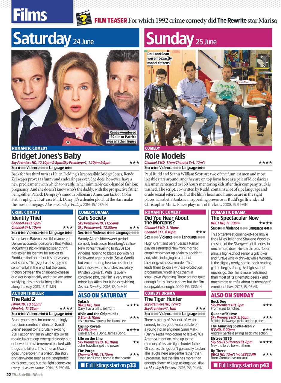 TV & Satellite Week Preview Pages