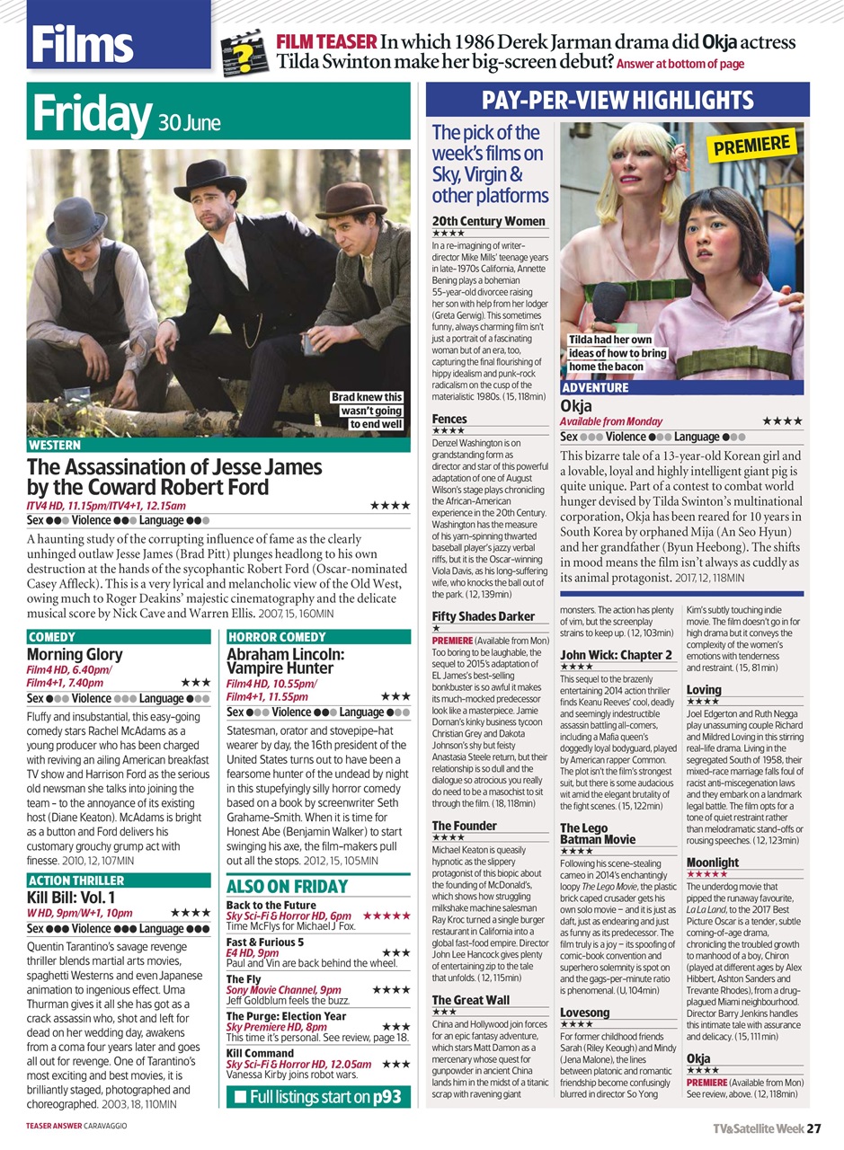 TV & Satellite Week Preview Pages