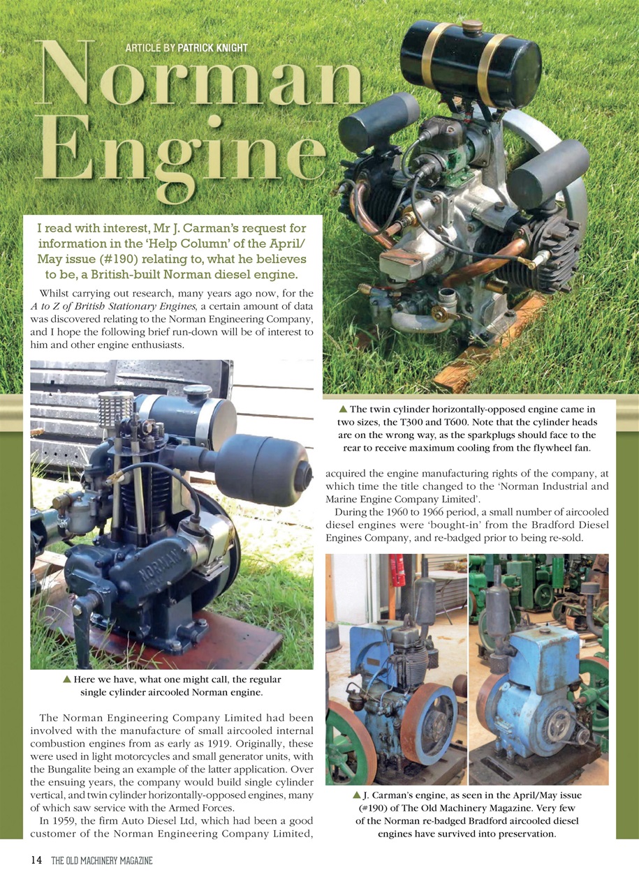 The Old Machinery Magazine Preview Pages