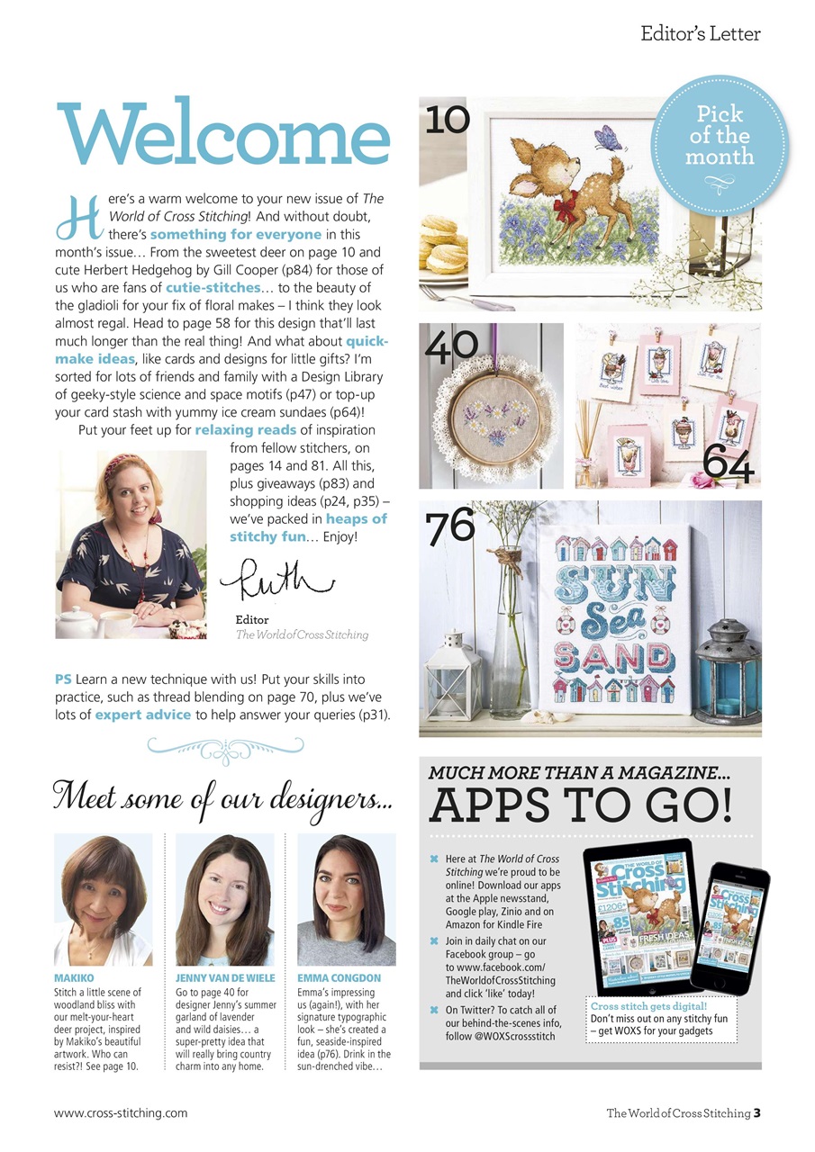 The World of Cross Stitching Preview Pages
