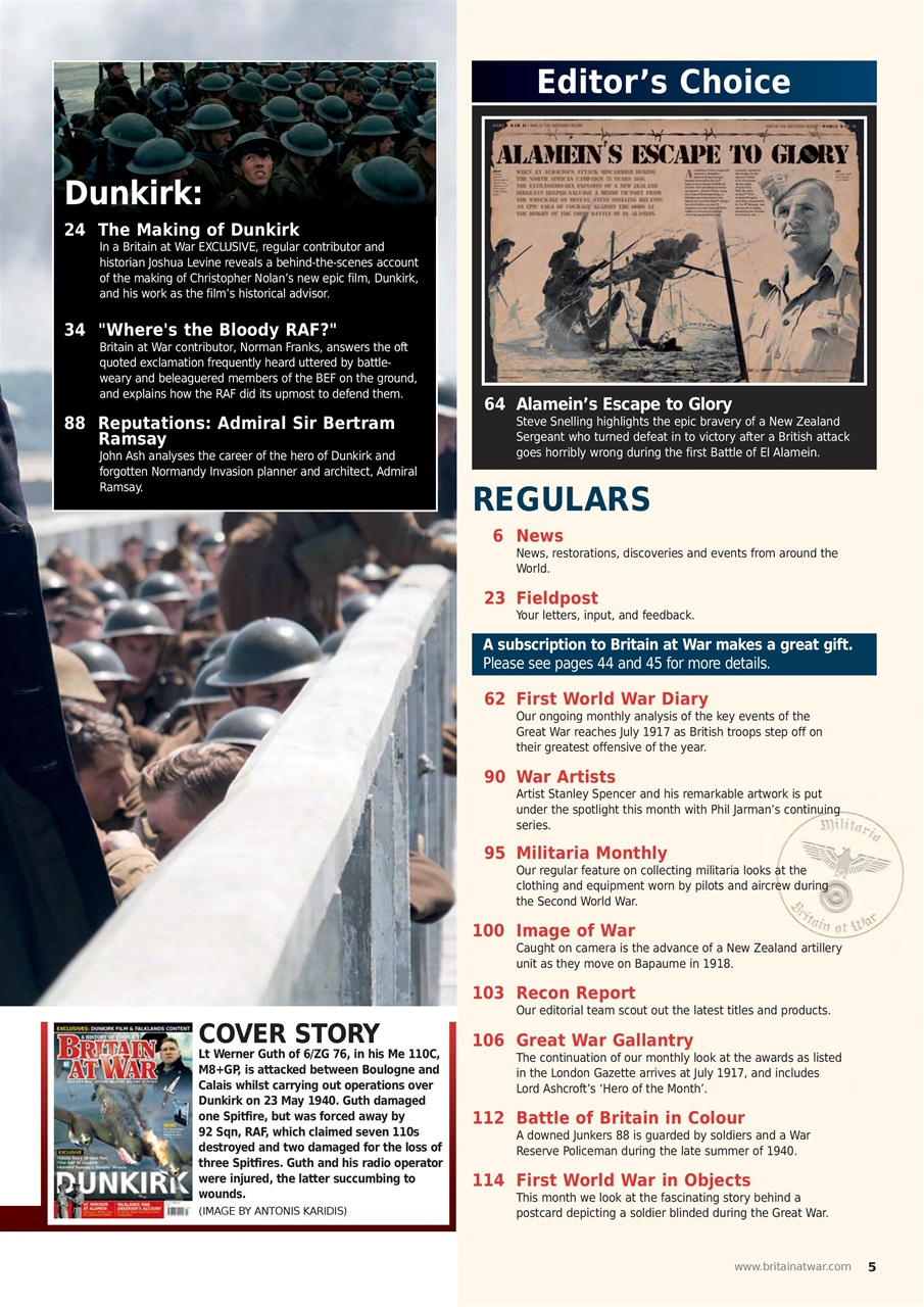 Britain at War Magazine Preview Pages