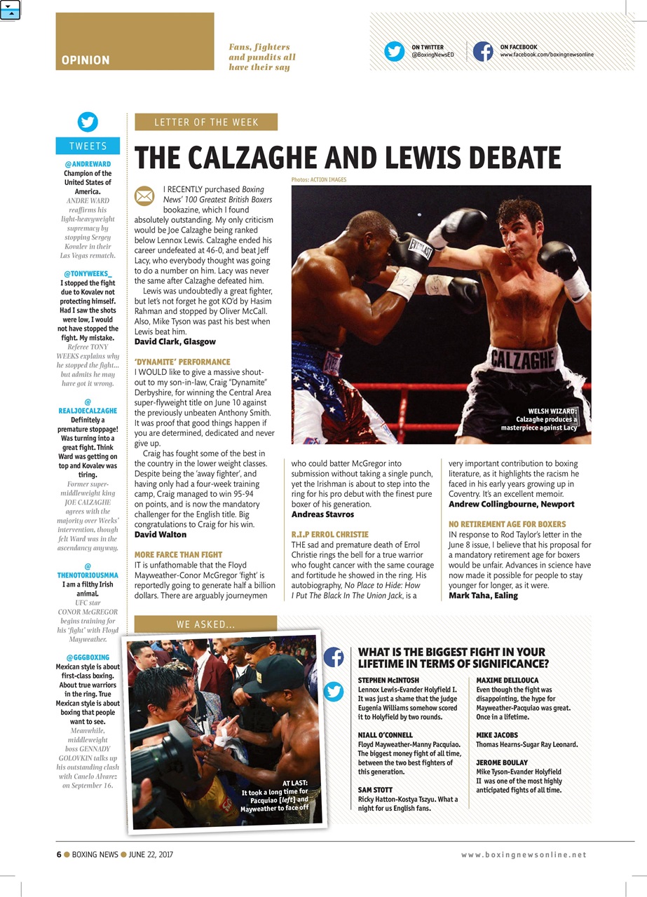 Boxing News Preview Pages