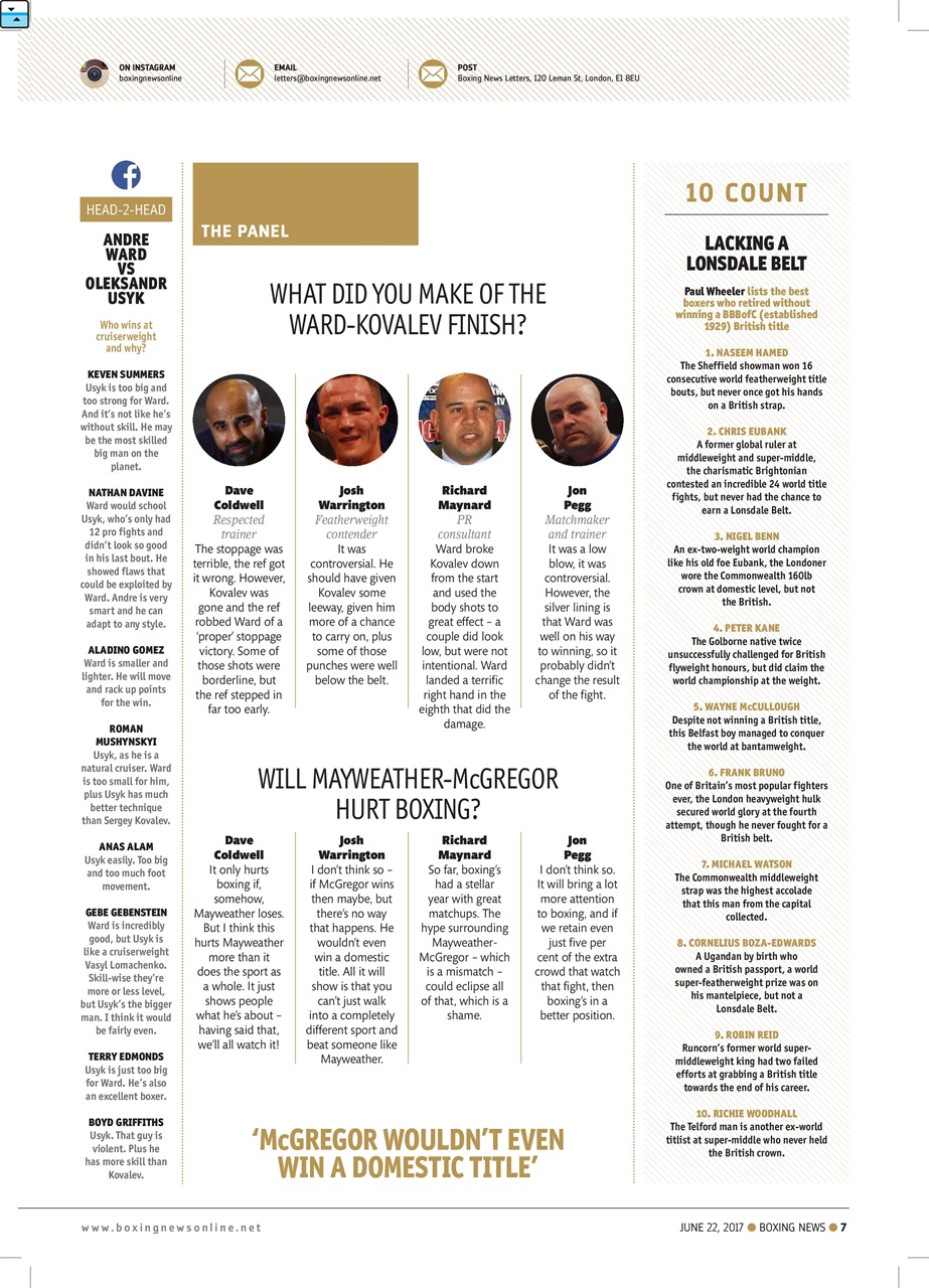 Boxing News Preview Pages