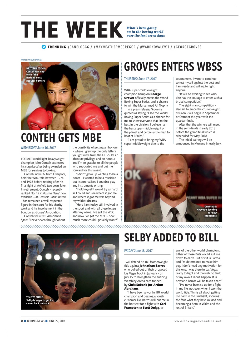 Boxing News Preview Pages