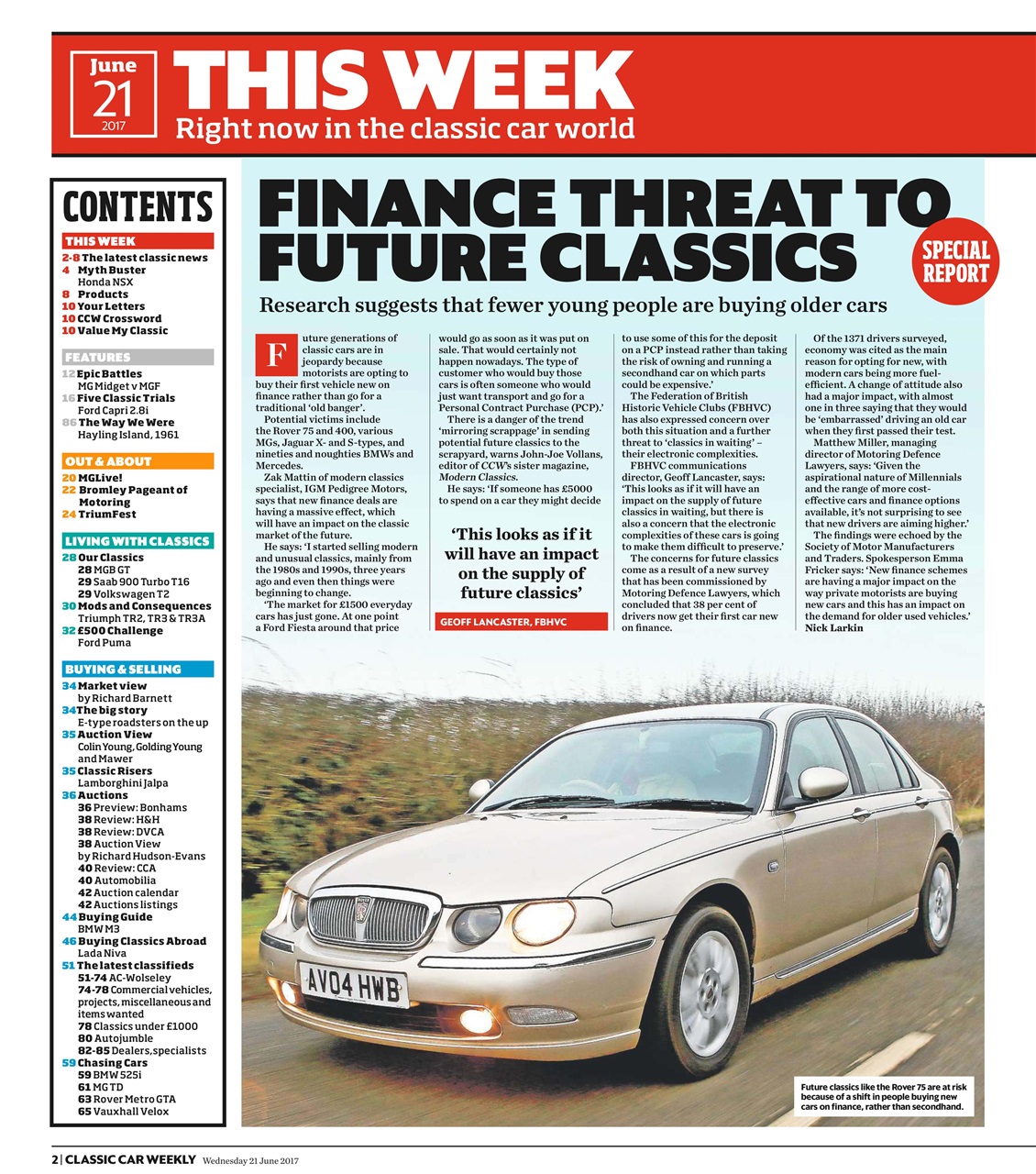 Classic Car Weekly Preview Pages