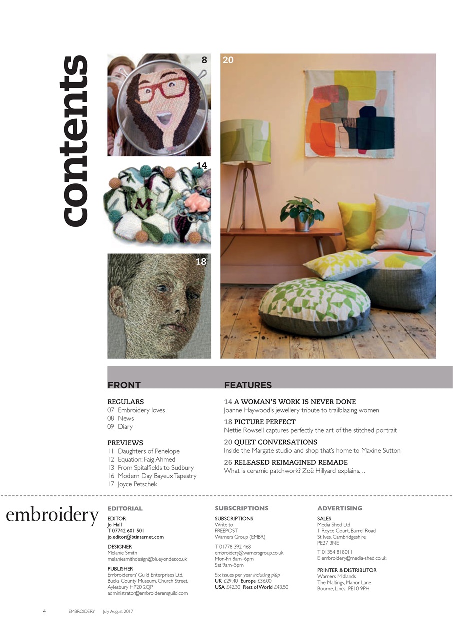 Embroidery Magazine Preview Pages